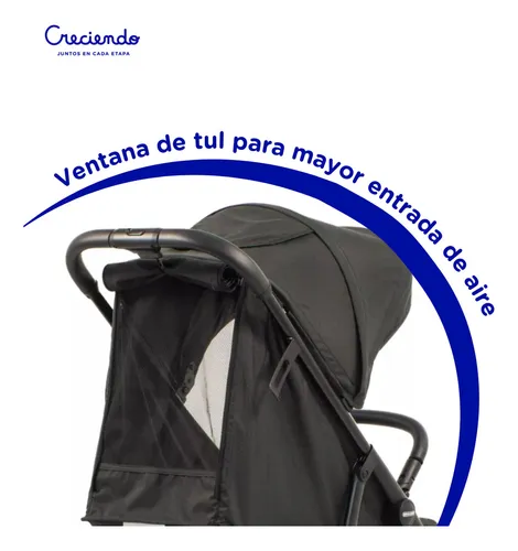 Coche Cuna Bebé De Paseo Mega Baby Zeus Hasta 22 Kg Gris