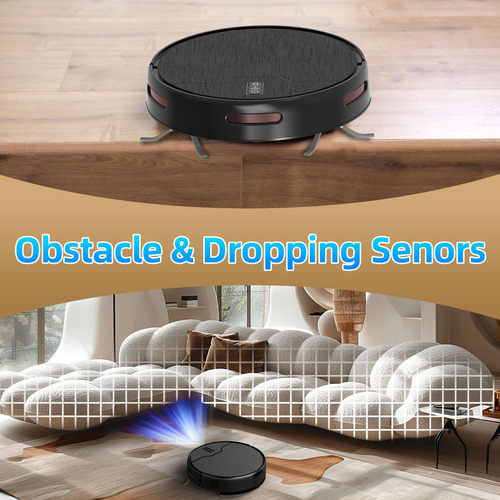 Robot Aspirador Y Fregona 6 Modos De Limpieza Wifi App Alexa