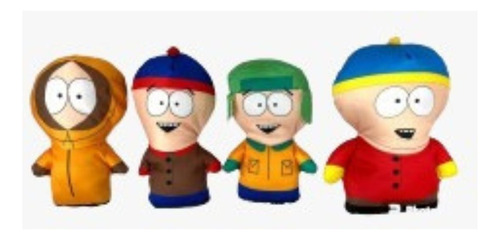 Peluches South Park Pack X4 Unidades - Kenny - Kyle - Eric