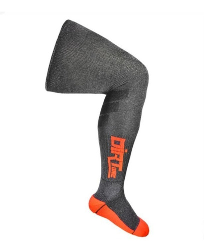 Medias Motocross Mx Atv Dirtone Larga Color Gris Juri Atv