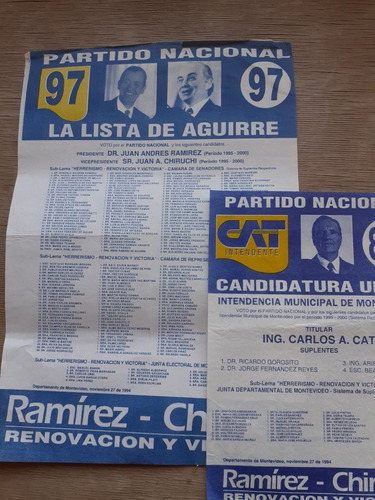 Elecciones Nacionales 1994 Partido Nacional Lista 97