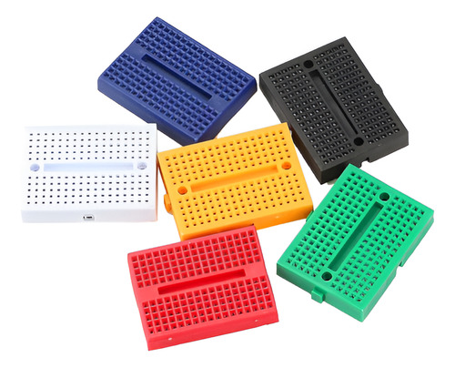 5x Mini Protoboard 170 Pontos Breadboard Para Arduino