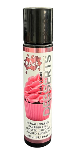 Lubricantes Íntimos Prácticos Tamaño Bolsillo 30ml - Cupcake