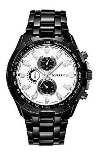 Reloj Negro Unisex Hombre Sports Style Caja De