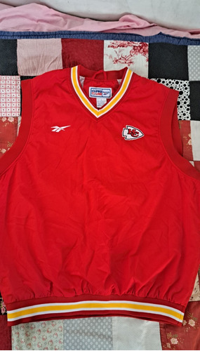 Chaleco Rompevientos Kansas City Original Reebok Talla L