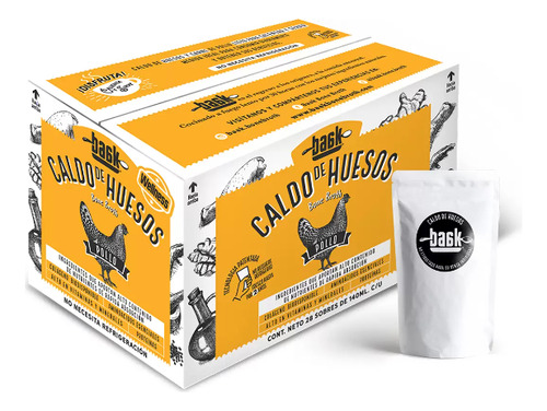 Caldo De Huesos De Pollo ( 28/140 Ml) Baak