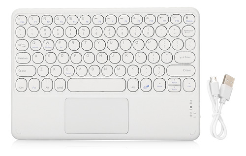 Teclado Inalámbrico, Teclado Redondo, Diseño Ergonómico, Sma