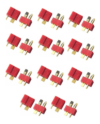 Conector Bateria Lipo Y Esc Tipo Deans Plug T-plug X10 Pares