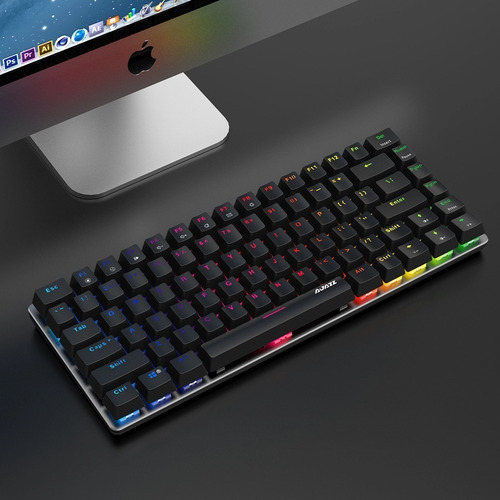 Imagen 6 de 7 de Teclado Mecánico Gamer Full Rgb 82 Teclas Black - Ajazz