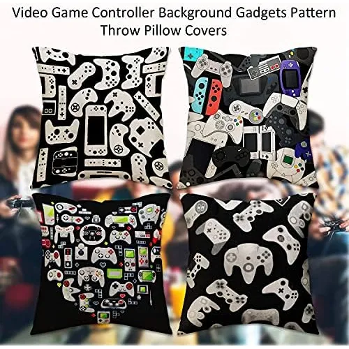 Moharwall Funda De Almohada Cuadrada Para Gamer Funda De Co
