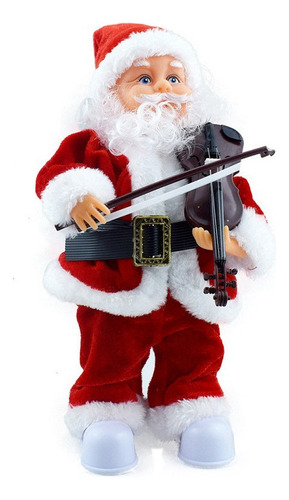 Papá Noel Musical Con Movimiento Con Violín