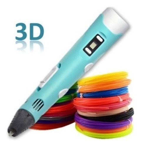 3d Printer Pen With Abs Filament + 50 Extra Filaments