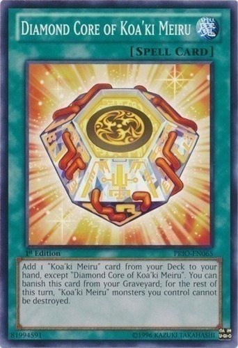 Diamond Core Of Koa'ki Meiru (prio-en065) Yu-gi-oh!