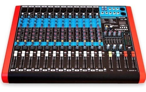 Mesa Soundvoice Ms12 12 Canais 4 Aux