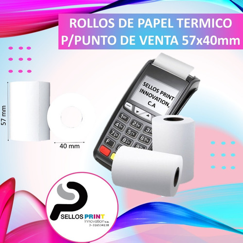 Papel Termico Para Punto De Venta 57x40mm