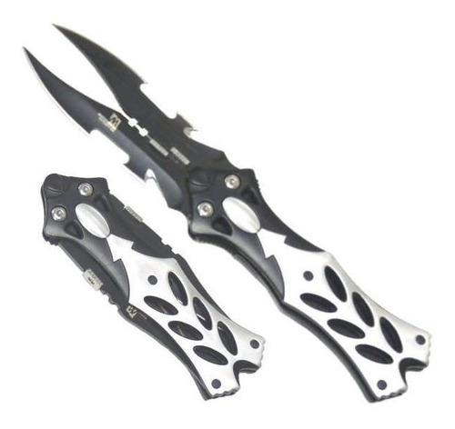 Imagen 2 de 9 de Cuchillo Navaja Ninja Doble Hoja Tactica Master Cutlery