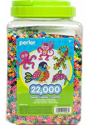 Perler 17000 Beads 22,000 Cuenta Bead Jar Multi-mix Colors