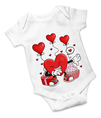 Plantillas Sublimación Bebe Body  Diseños San Valentín M219