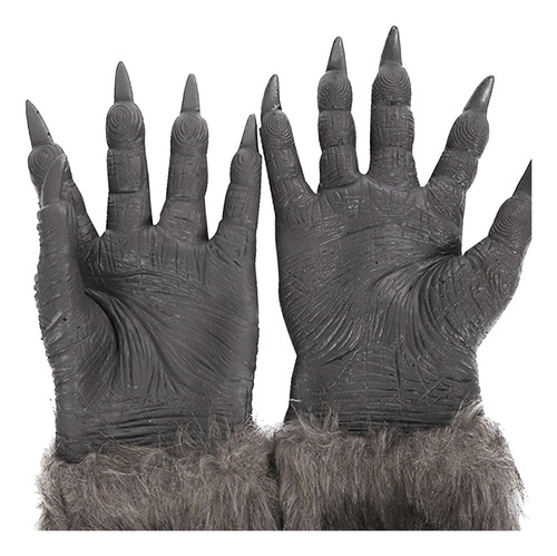 5 Guantes De Disfraz De Hombre Lobo Accesorio De Disfraz De