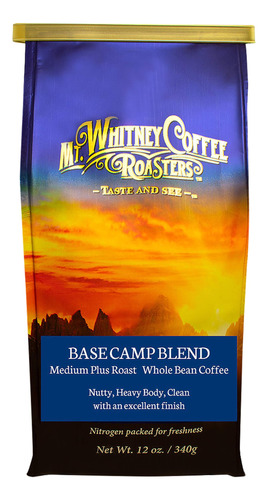 Mt. Whitney Base Camp Blend, Tostado Medio Oscuro, Café Ba.