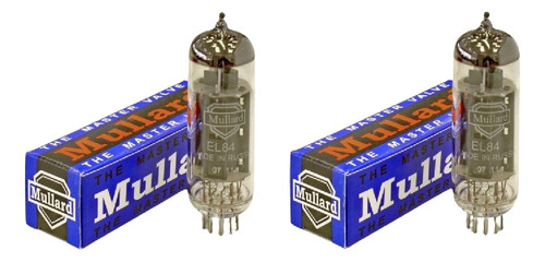 Bulbos El84 Original Mullard Nuevos Par Matched Made N Rusia