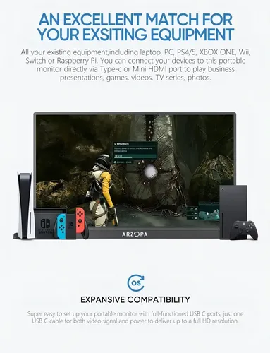 Monitor Gamer Arzopa S1 Table 15.6