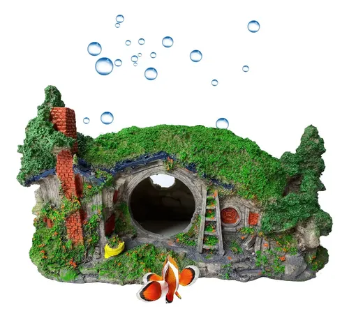 Cueva Para Acuario Niktule - Refugio Para Peces Betta, Corydoras Y Cíclidos Pequeños, Decoración 3D, Tamaño S/M/L