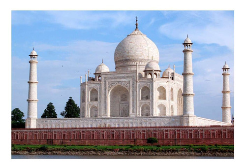 Vinilo 40x60cm Taj Mahal Templo India Viajes Turismo M1