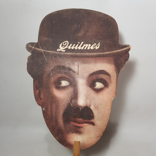 Imagen 3 de 8 de Antiguo Abanico Quilmes Charles Chaplin Mag 59210