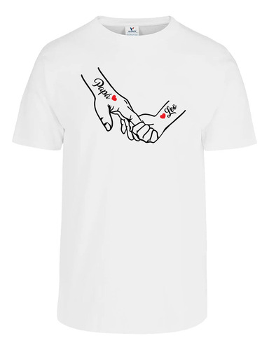 Playera De La Mano Para El Día De La Madre Y El Padre 4 Pza