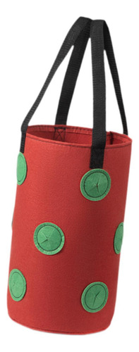 Bolso De Plantador Colgante Bolsas De De Fresa Rojo