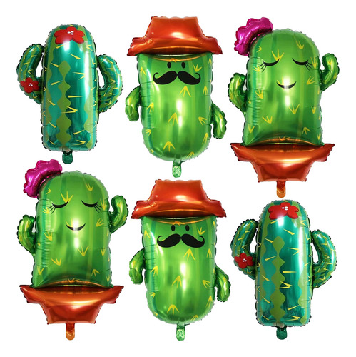Globos Decorativos Para Fiestas Mexicanas, 6 Unidades