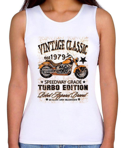 Regata Feminina Vintage Classic Moto