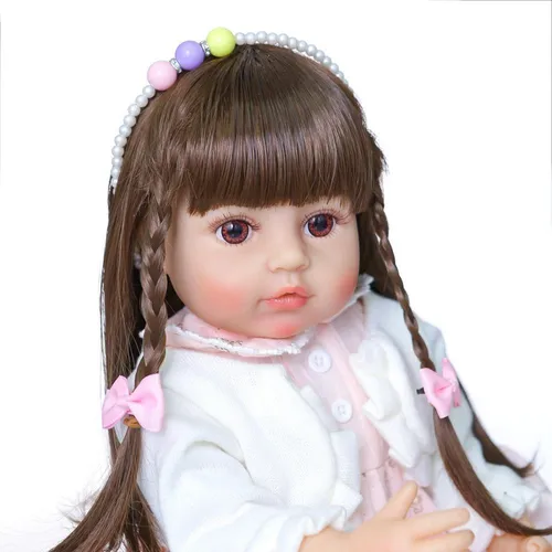 Decdeal Muñeca Bebé Reborn 22 Pulgadas Silicona Cuerpo Completo Realista  Decdeal