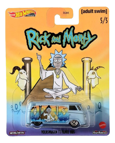 Volkswagen T1 Panel Bus Rick & Morty 5/5 Hot Wheels Premium