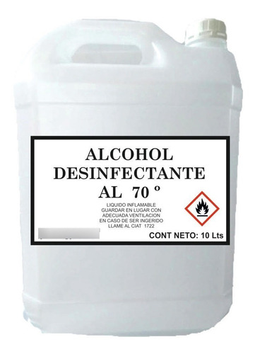 Alcohol Rectificado Al 70º    10 Litros