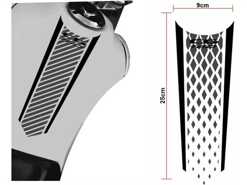 Adesivo Cg Fan 160 2023 Kit Com 7 Adesivos Prata5