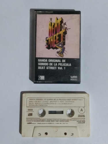 Cassette Banda De Sonido De Beat Street Argentina Rap Ryb