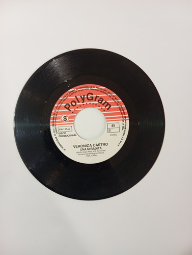 Vinilo Single Verónica Castro Una Miradita ( (Usado)