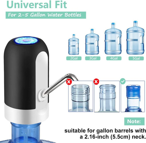 Dispensador De Agua Usb Bomba Electrica Recargable Botellon