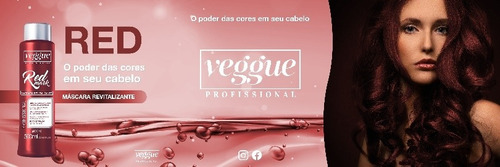 Máscara Capilar Tonalizante Mask Color Red Veggue 500ml