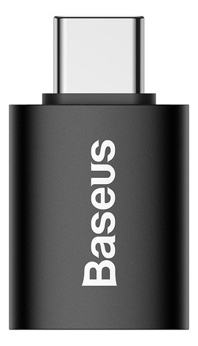 Adaptador Baseus Mini Otg 10gbps  Tipo C A Usb 3.1  Negro