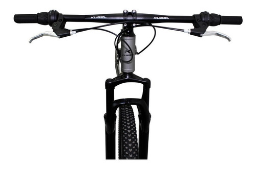 Imagen 3 de 3 de Mountain bike Kugel H-Hybrid 2020 R29 Único 21v frenos de disco mecánico cambio Shimano Tourney TZ color plata con pie de apoyo