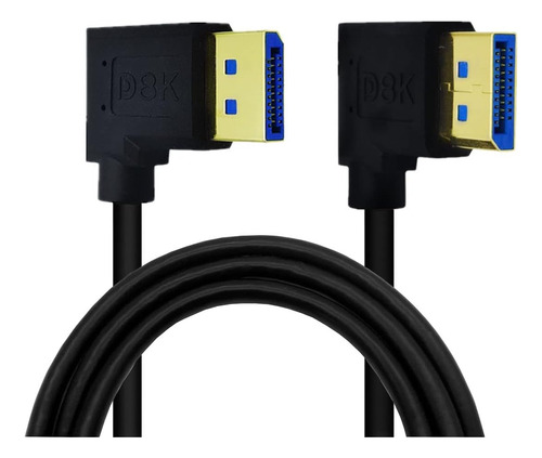 Displayport 1.4 Cable Dafensoy Displayport En Ángulo De 90 G