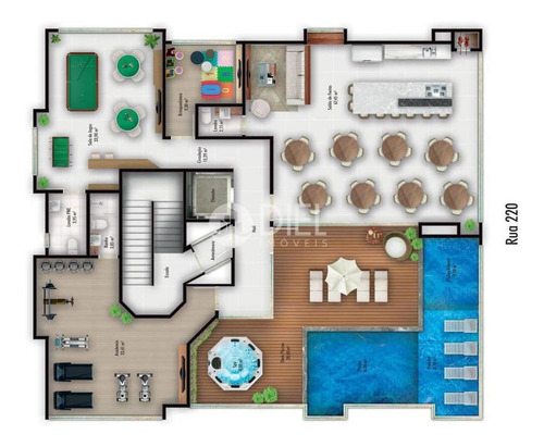 Imagem 12 de 12 de Apartamento Com 3 Suítes 2 Vagas Na 2° Quadra Mar - 2879