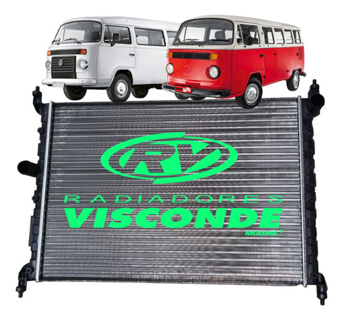 Radiador Vw Kombi 1.4 Flex 2005 2006 2007 2008 2009 2010