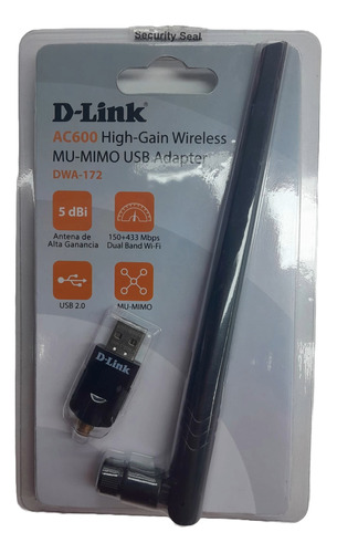 Adaptador Usb Wireless Dual Band Dwa-172 Marca D-link 