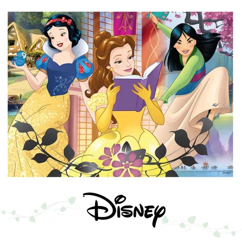 Puzzle Educativo 60 Peças Quebra Cabeça Princesas Disney