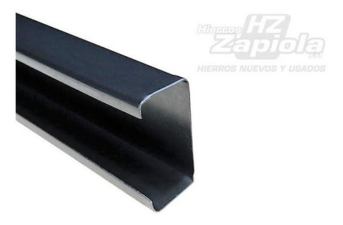 Perfil C Negro 100x50x15x2.0mm (largo 12 Mt) // Zona Sur Gba