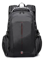 Comprar Mochila Bange Usb 1905 Viaje Porta Laptop Impermeable Color Negra Diseño De La Tela Lisa